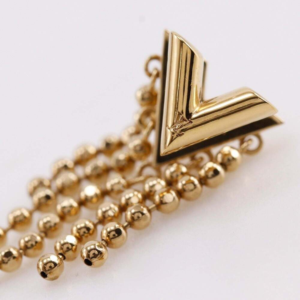 LOUIS VUITTON Gold Earrings - Picture 7 of 11